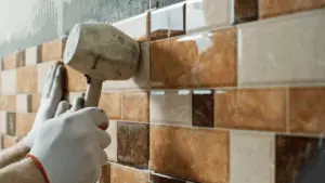 bathroom tiling