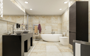 bathroom tiling