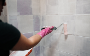 bathroom tiling